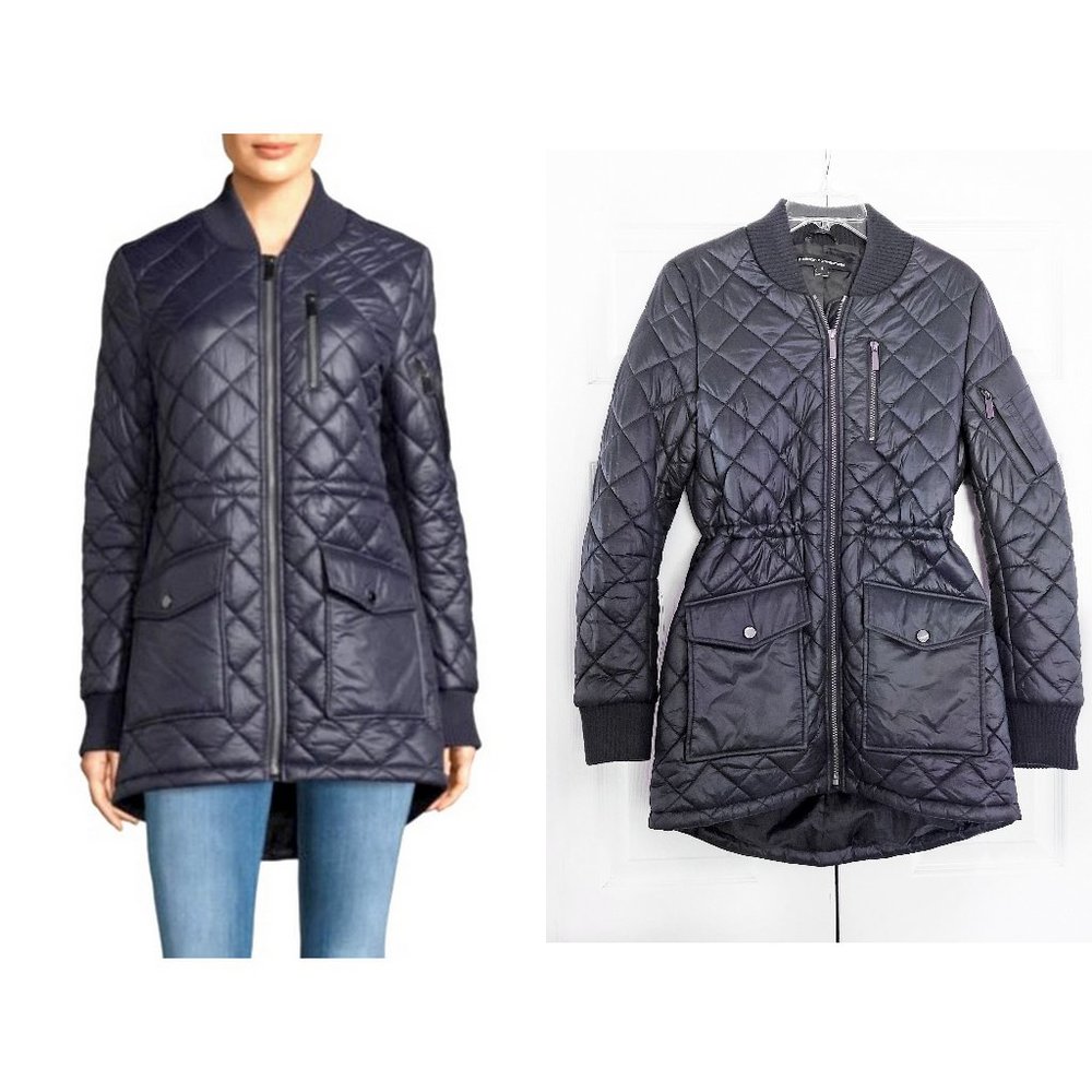 Women's Quilted Jacket - Navy